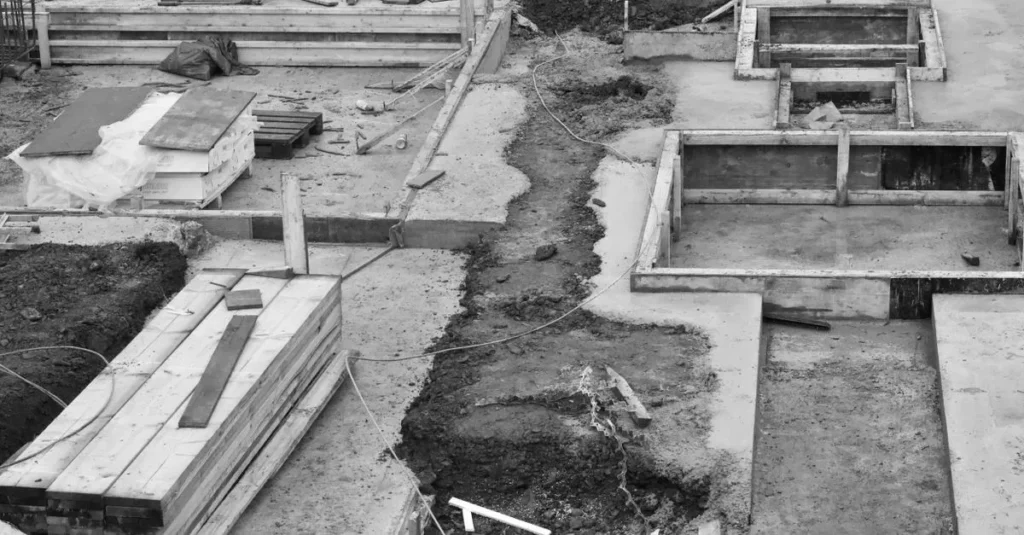 Wykop fundamentowy — co to jest? 1 Prace ziemne przy wykonywaniu wykopu fundamentowego pod dom