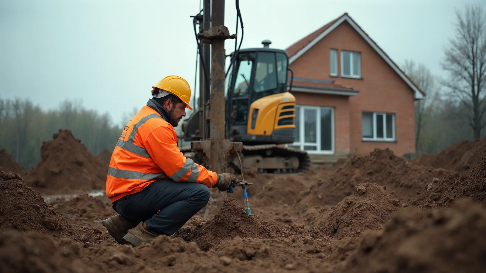 Niwelacja terenu pod budowę — co to jest i jak przebiega? 1 Badanie geotechniczne gruntu na działce