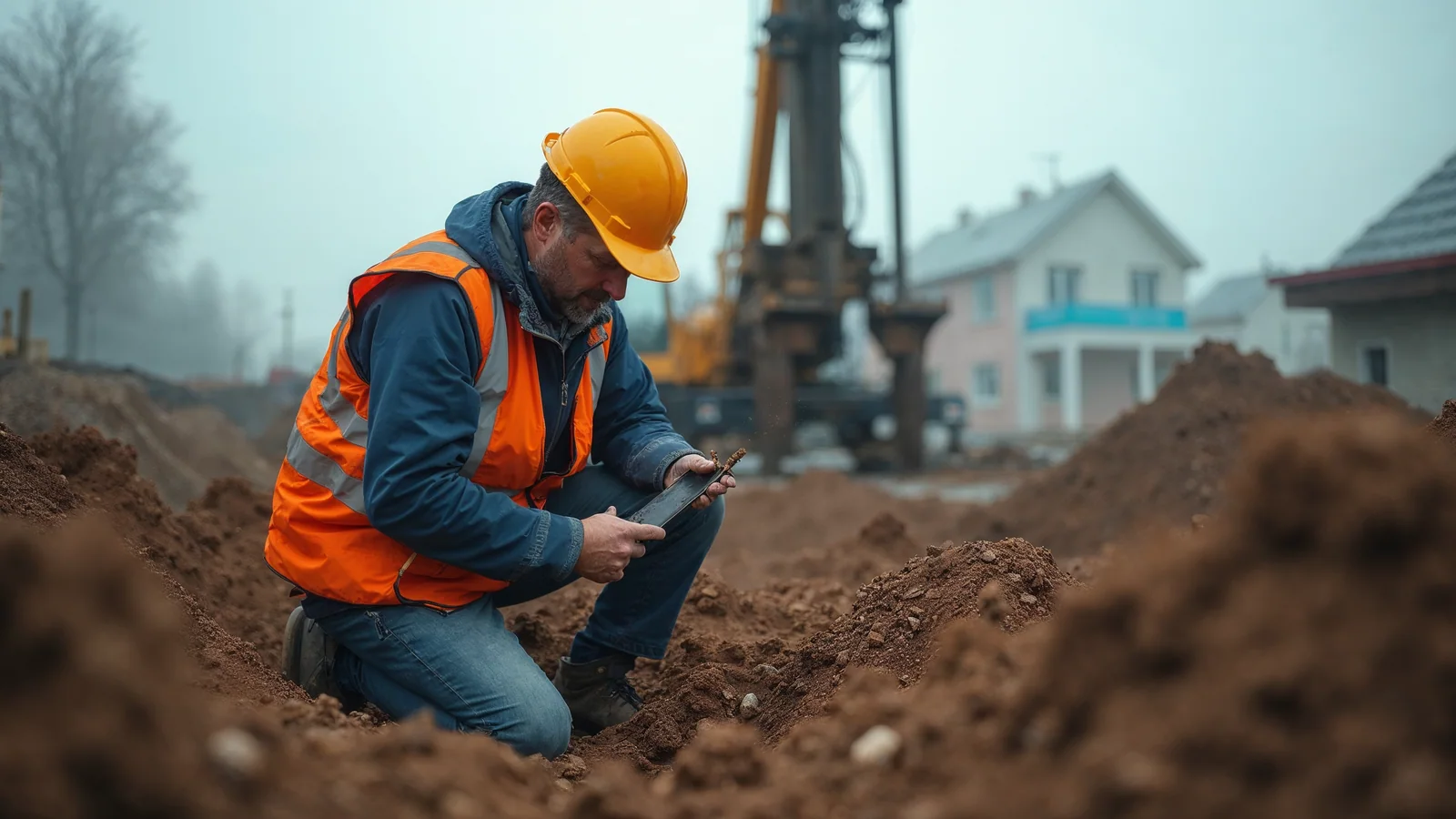 Badanie geotechniczne gruntu na działce