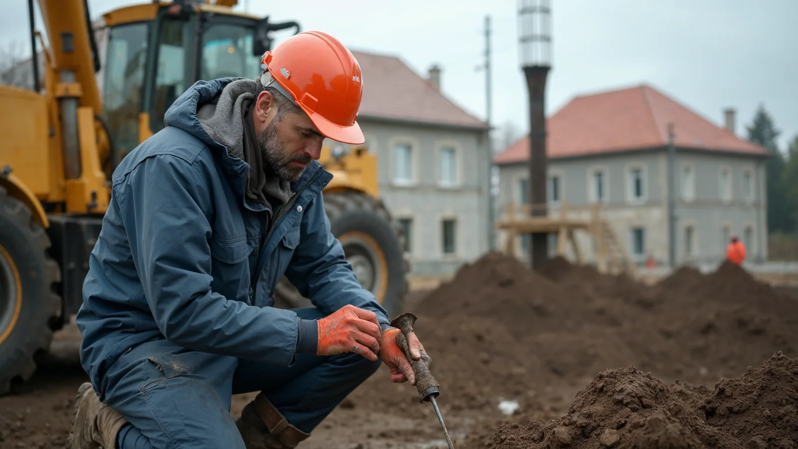 Roboty ziemne przy budowie domu — co to jest? 1 Badanie geotechniczne gruntu na działce