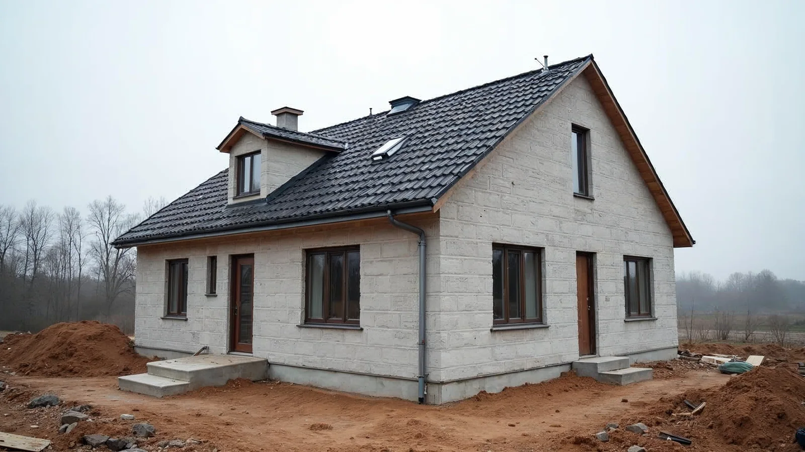 Ile kosztuje budowa domu 100m² pod klucz? Cennik Śląsk 2026 4 Dom murowany w stanie surowym zamkniętym