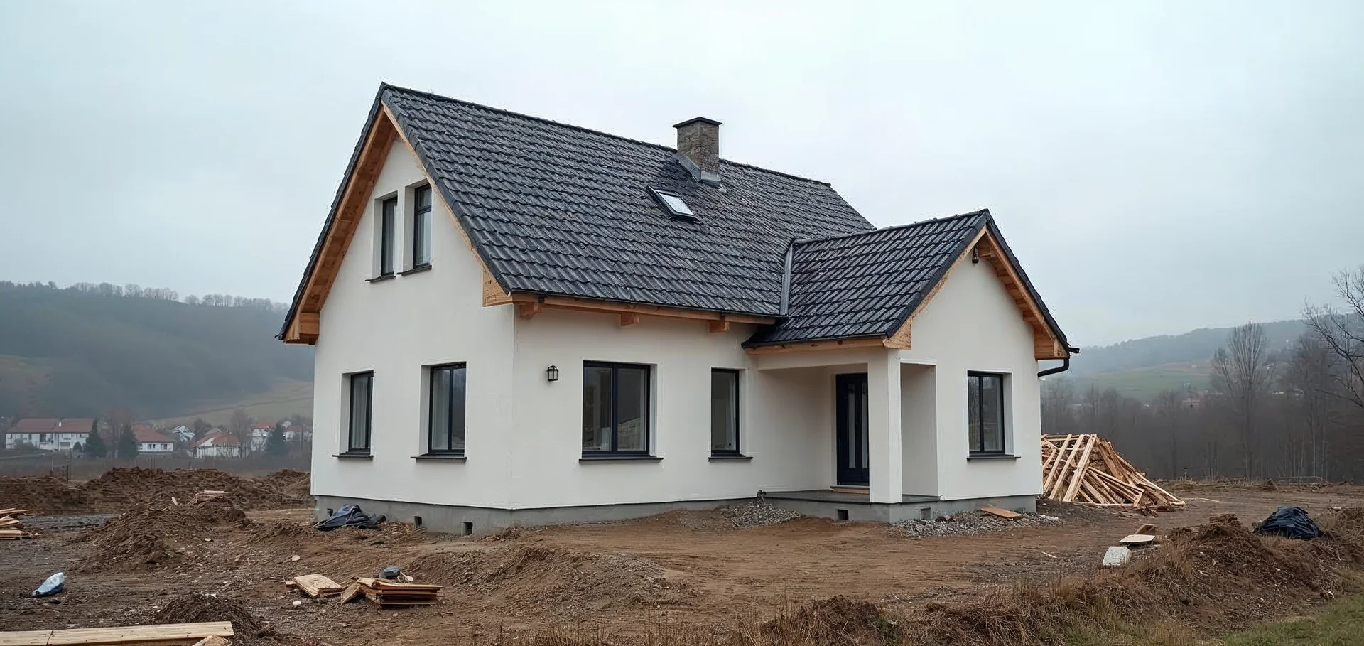 Gotowy dom jednorodzinny w otoczeniu podbeskidzkim