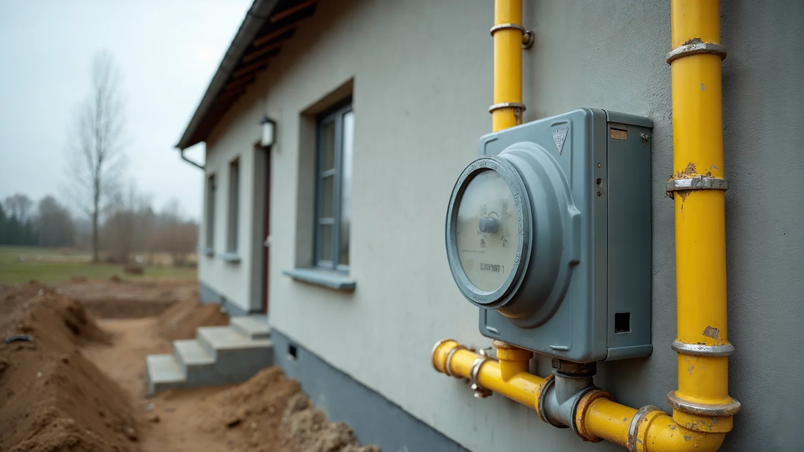 Kocioł gazowy kondensacyjny — co to jest? 1 Instalacja gazowa i skrzynka gazomierza