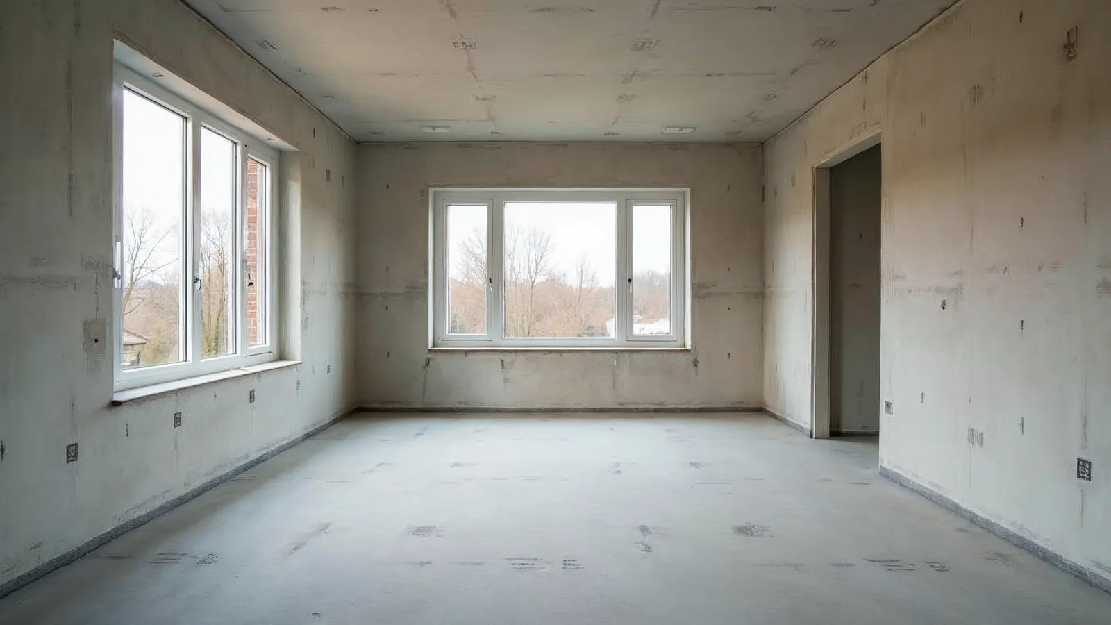 Wnętrze domu w standardzie deweloperskim